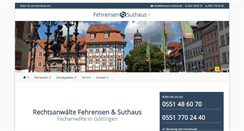 Desktop Screenshot of fehrensen-suthaus.de