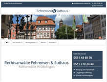 Tablet Screenshot of fehrensen-suthaus.de